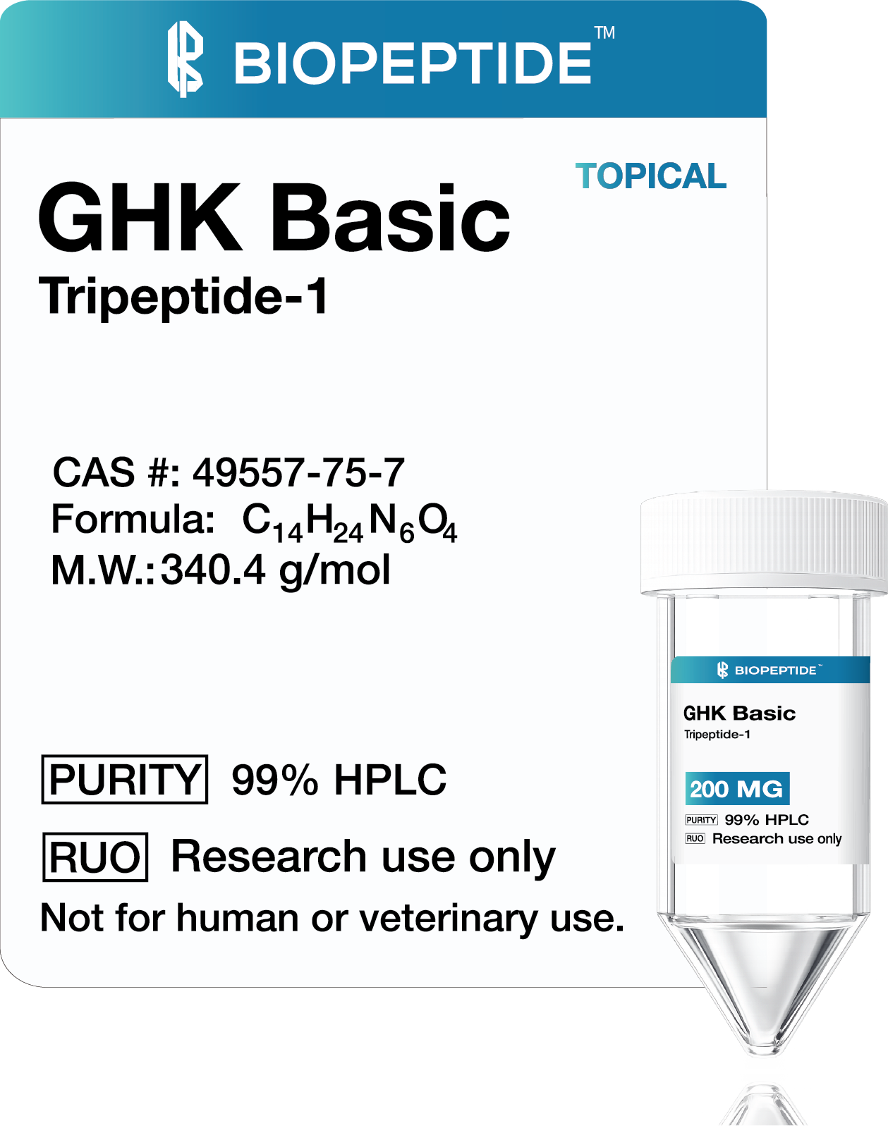 GHK Basic (Tripeptide-1) 200mg